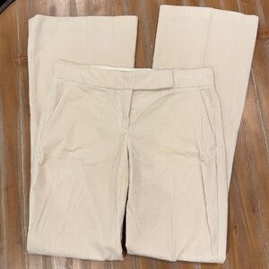 THEORY Tara Rhyme Wide Leg Trouser Pant Women's Size 6 Porcelain Beige Dress NWT